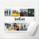 Mousepad Colagem de Fotos de Melhor Amigo<br><div class="desc">Mousepad com fotos de você e dos seus amigos - adicione suas oito fotografias de você e seus amigos e uma citação de amizade ou dizendo para personalizar este mouse pad. Faz um presente de excelente que seus amigos vão amar!</div>