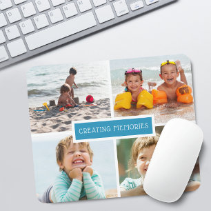 Mousepad Colagem de Fotos de Memórias da Família
