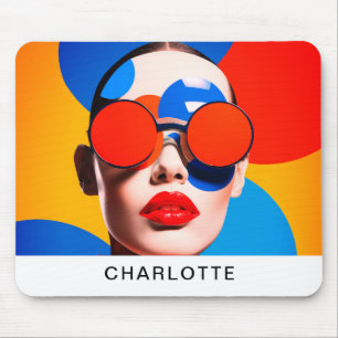 Mousepad Colagem de Fotos de pop Art
