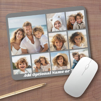 Mousepad Colagem de Fotos do Instagram com 9 fotos