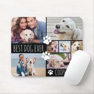 Mousepad Colagem de Fotos do MELHOR CACHORRO Moderno 8