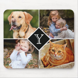 Mousepad Colagem de Fotos Monogramada