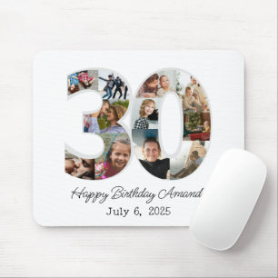 Mousepad Colagem de Fotos Número 30 - 30º Aniversário