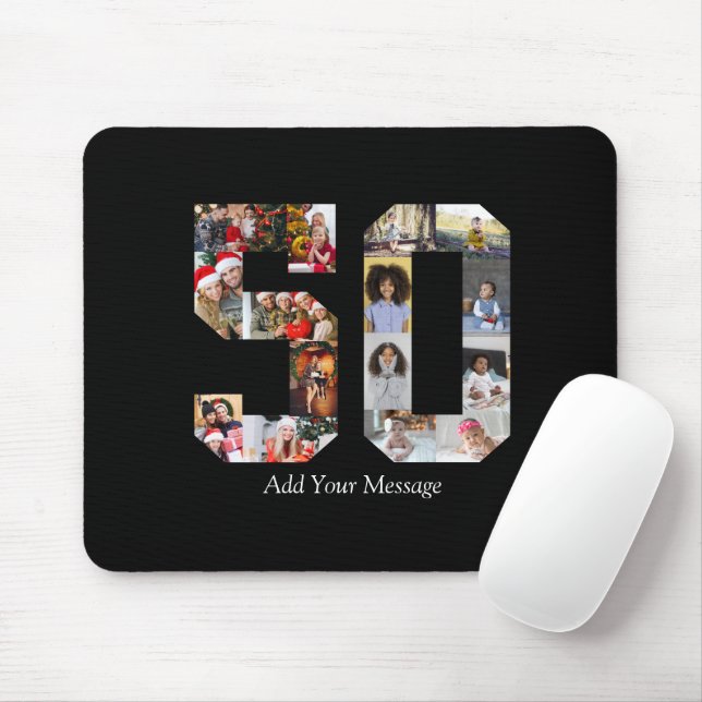 Mousepad Colagem de Fotos Número 50 (Com mouse)