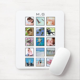 Mousepad Colagem de Fotos Personalizada Clássica de Vários