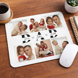 Mousepad Colagem de Fotos Personalizadas do Papai