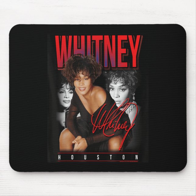 Mousepad Colagem de Fotos Retro Whitney Houston (Frente)