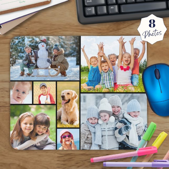 Mousepad Colagem de Fotos Simples 8 (Criador carregado)