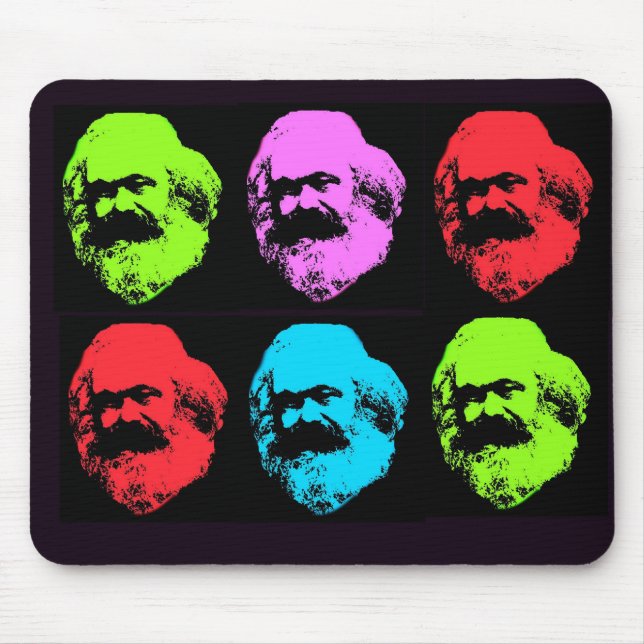 Mousepad Colagem de Karl Marx (Frente)