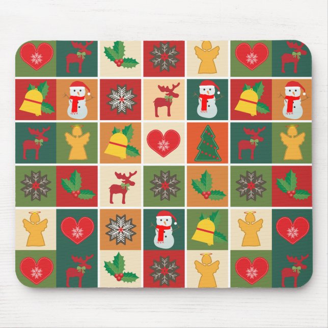Mousepad Colagem de Natal (Frente)