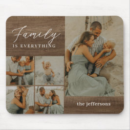 Mousepad Colagem Familiar Rustic Modern Personalizado Mouse