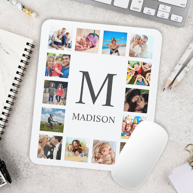 Mousepad Colagem Personalizada de Fotos da Família Personal (Criador carregado)