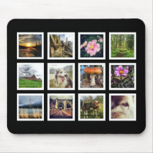 Colagem preto e branco legal da foto de Instagram