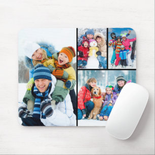 Mousepad Colagem Simples de 4 Fotos