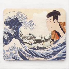Mousepad Colagens Ukiyoe da Onda do Excelente