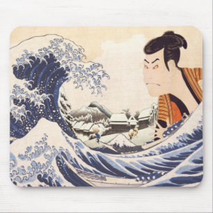 Mousepad Colagens Ukiyoe da Onda do Excelente