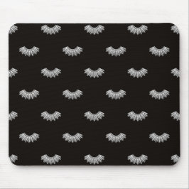 Mousepad Colar de discordância minimalista vintage preto e 