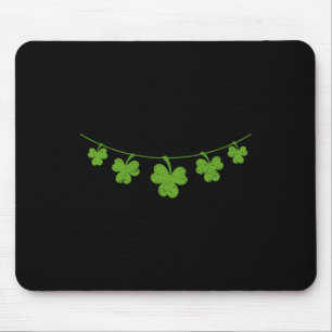 Mousepad Colar de Peito de Trevo Engraçado Dia de São Patrí