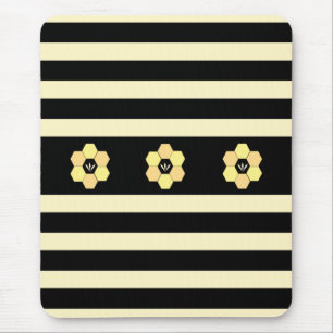 Mousepad Colas de abelhas em Striped