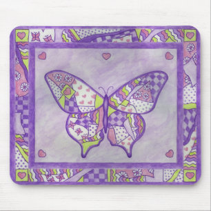 Mousepad colcha borboleta