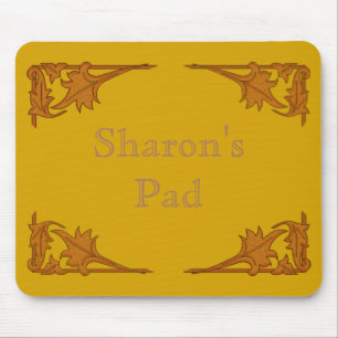 Mousepad - Colchetes de folhas