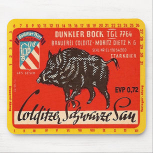 Mousepad Colditzer Schwarze Sau