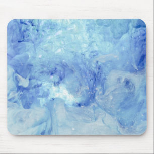 Mousepad Coleção "Blizzard" - abstrato azul e branco