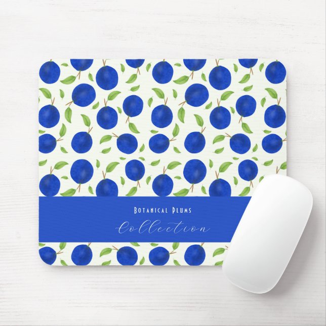 Mousepad Coleção de Ameixas Botânicas Marfim (Com mouse)