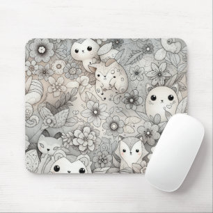 Mousepad Coleção de animais de Abstrato divertida