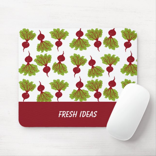 Mousepad Coleção de Beterraba Fresca (Com mouse)
