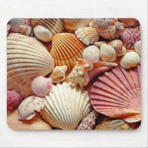 Mousepad Coleção de Conchas e Amêijoas de Costeiras