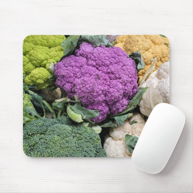 Mousepad Coleção de couve-flor fresca (Com mouse)
