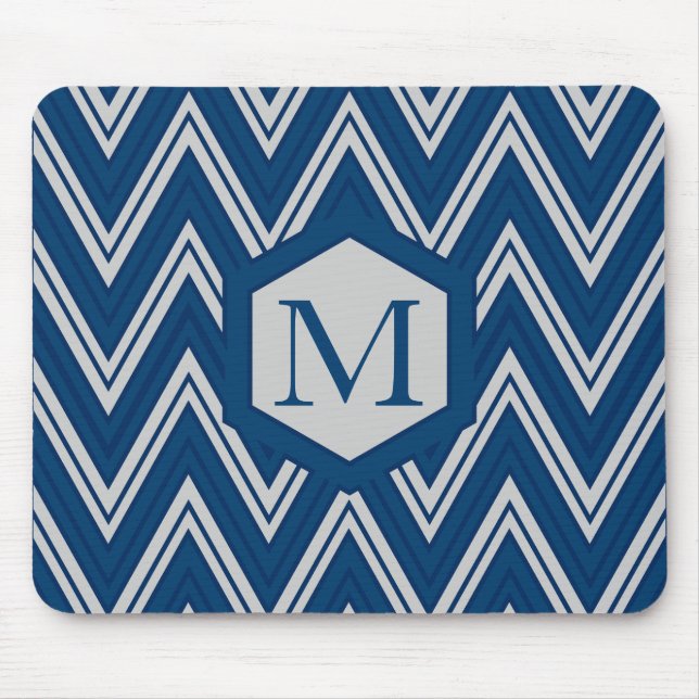 Mousepad Coleção de Geometria Azul (Frente)