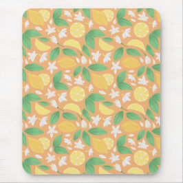 Mousepad Coleção de padrões da cesta de fruta - Limão