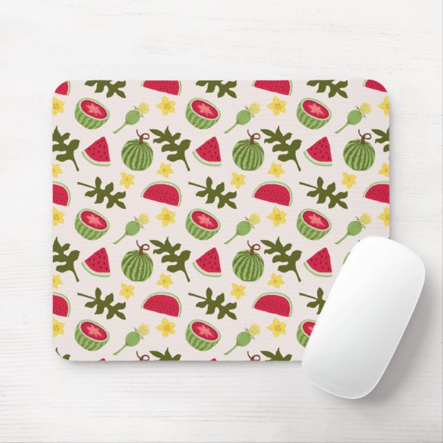 Mousepad Coleção de padrões da fruta - Melancia (Com mouse)