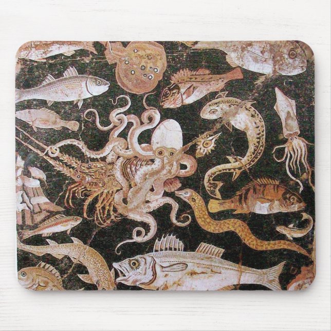 MOUSEPAD COLEÇÃO DE POMPEII/OCEANO - CENA DA VIDA MARINHA (Frente)
