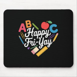 Mousepad Coleção Divertida de Volta às Aulas Feliz Fri-yay