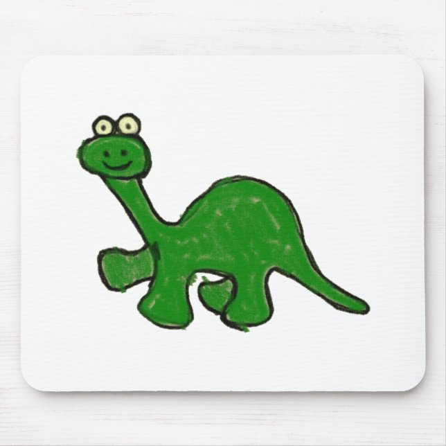 Mousepad Coleção do Brontosaurus do pastel dos desenhos (Frente)