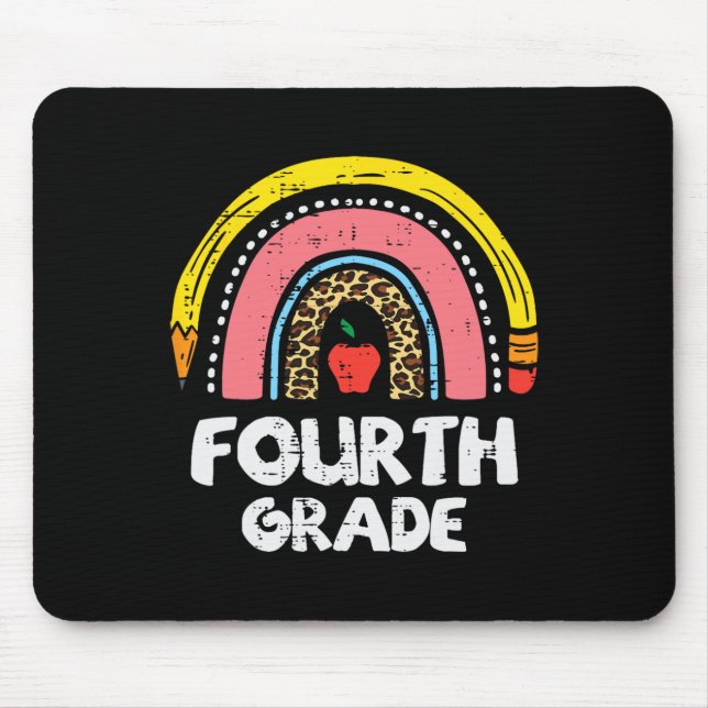 Mousepad Colégio Leopardo Arco-íris do 4º ano do 1º ano (Frente)