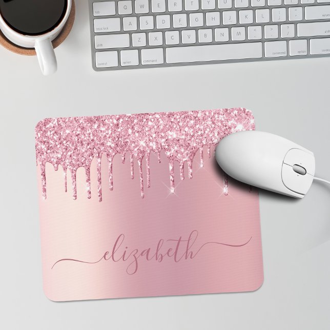 Mousepad Coleta Rosa Personalizada (Criador carregado)