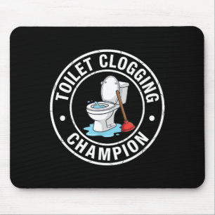 Mousepad Coletador de Entupimento Campeão de Toalete