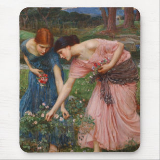 Mousepad Colete Ye Rosebuds por John W. Waterhouse