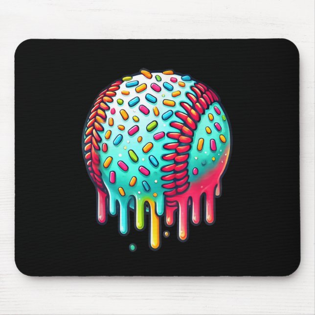 Mousepad Coletor De sorvete Baseball Drill Drill Para Bo (Frente)