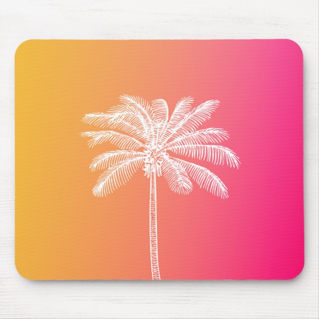 Mousepad Coletor solar da palmeira branca-tropical (Frente)