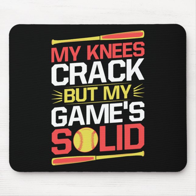 Mousepad Coletora de Softll Meus Joelhos Racham Softll Mamã (Frente)