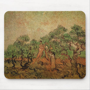 Mousepad Colheita de Oliveiras por Vincent van Gogh