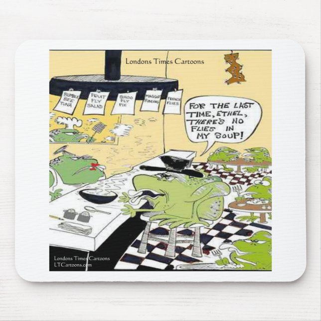 Mousepad Colher De Sapos Com Presentes E Cartões Engraçados (Frente)