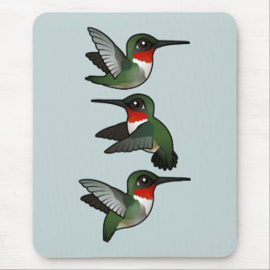 Mousepad Colibri Rubi-throated de voo