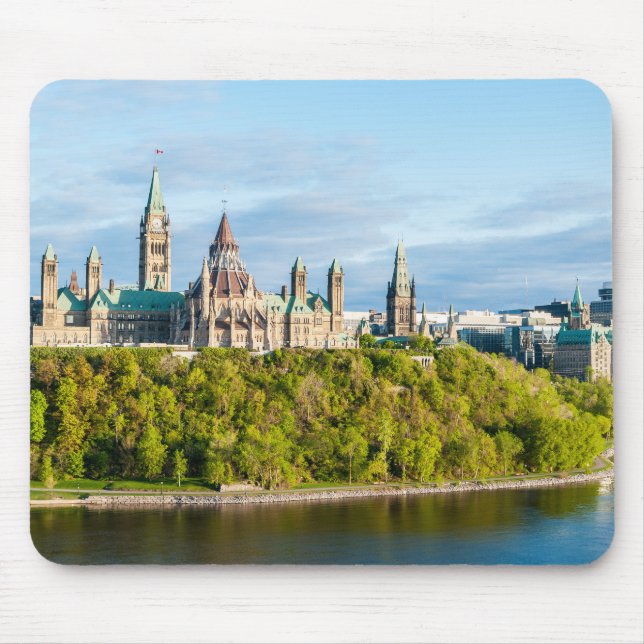 Mousepad Colina do Parlamento em Otava - Ontário, Canadá (Frente)
