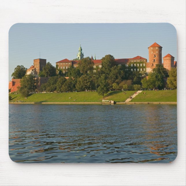 Mousepad Colina Wawel com Castelo Real e Catedral, (Frente)